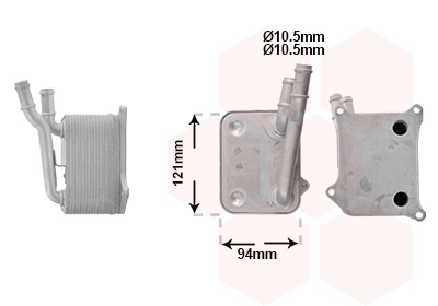 Oil Cooler, engine oil (03013717)