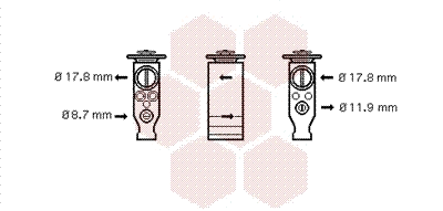 Expansion Valve, air conditioning (09001244)