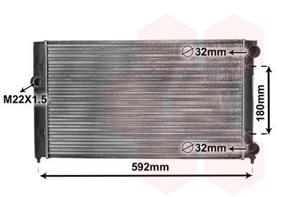 Radiator, engine cooling (58002099)