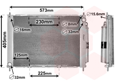 Radiator, engine cooling (4300M500)