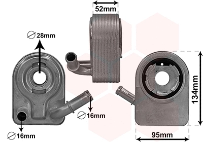 Oil Cooler, engine oil (18013700)