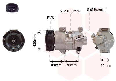 Compressor, air conditioning (5300K581)