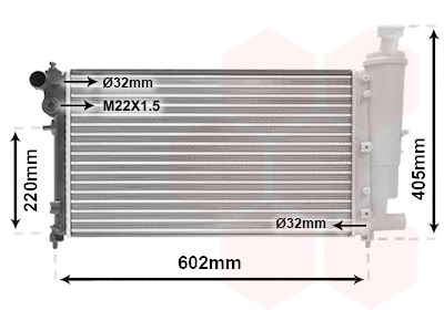 Radiator, engine cooling (09002118)