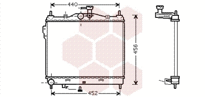 Radiator, engine cooling (82002101)