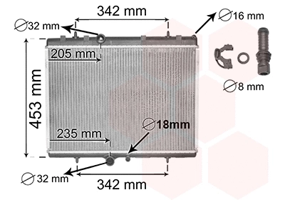 Radiator, engine cooling