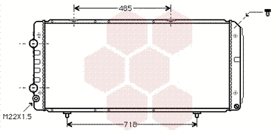 Radiator, engine cooling (40002151)