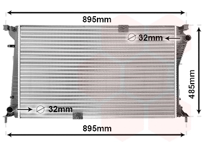 Radiator, engine cooling (43002490)