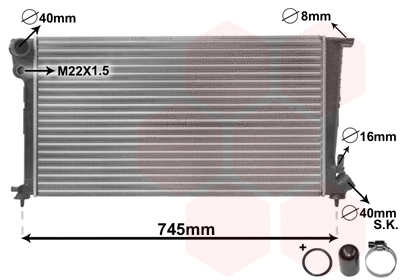 Radiator, engine cooling (09002151)