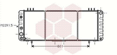 Radiator, engine cooling (21002013)