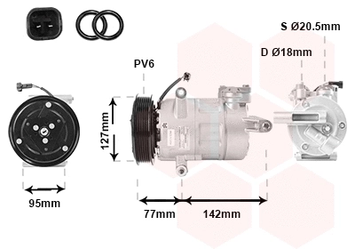 Compressor, air conditioning (1800K469)