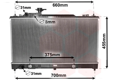Radiator, engine cooling (27002223)