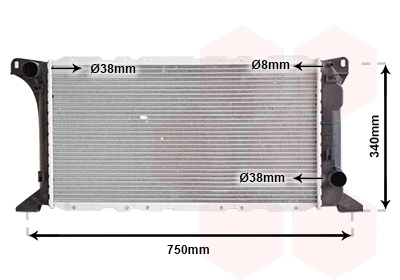 Radiator, engine cooling (18002085)