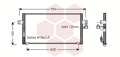 Condenser, air conditioning (13005212)