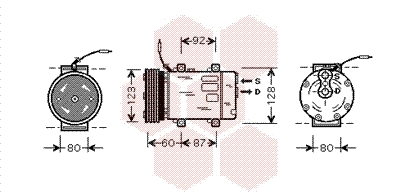 Compressor, air conditioning (4300K075)
