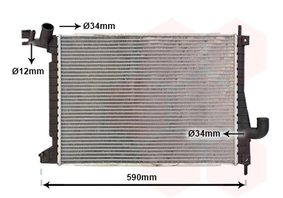 Radiator, engine cooling (37002275)