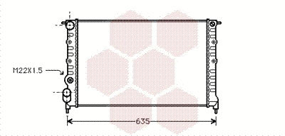 Radiator, engine cooling (43002149)