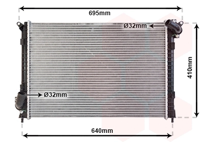 Radiator, engine cooling (06002307)