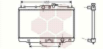 Radiator, engine cooling (25002176)