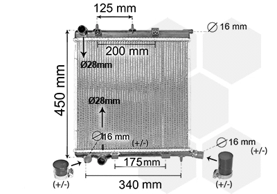 Radiator, engine cooling