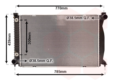 Radiator, engine cooling (03002232)