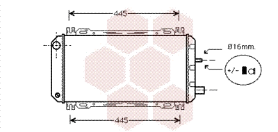 Radiator, engine cooling (18002048)