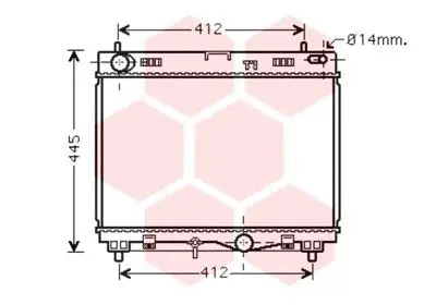 Radiator, engine cooling (53002499)