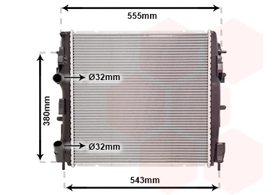 Radiator, engine cooling (43002399)