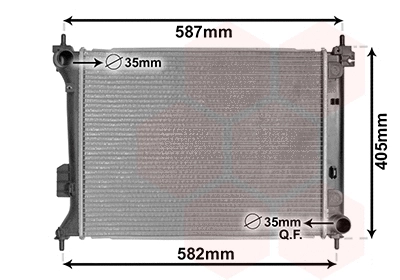 Radiator, engine cooling (82002302)