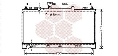 Radiator, engine cooling (27002218)
