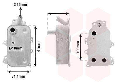Oil Cooler, engine oil (18013720)