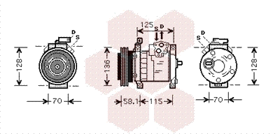 Compressor, air conditioning (0700K094)