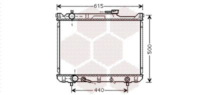 Radiator, engine cooling (52002073)