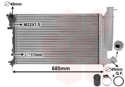 Radiator, engine cooling (09002157)