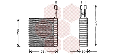 Evaporator, air conditioning (2100V031)