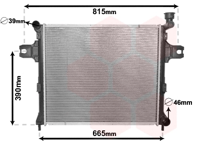 Radiator, engine cooling (21002059)
