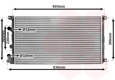 Radiator, engine cooling (43002321)