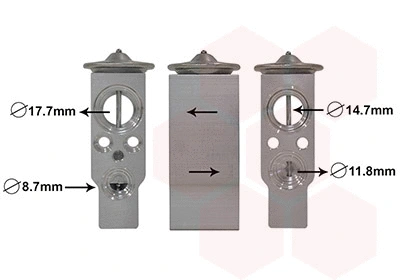 Expansion Valve, air conditioning (43001332)