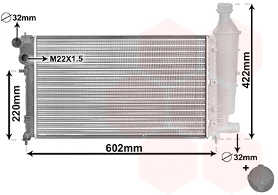 Radiator, engine cooling (09002116)