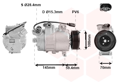 Compressor, air conditioning (0300K342)