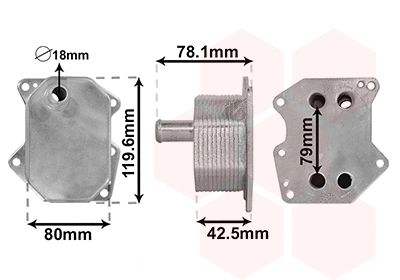 Oil Cooler, engine oil (18013704)