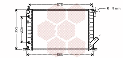 Radiator, engine cooling (18002222)