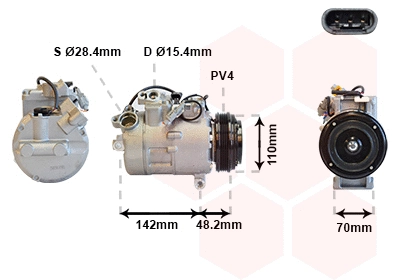 Compressor, air conditioning (0600K385)