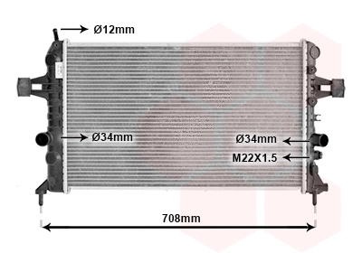 Radiator, engine cooling (37002440)