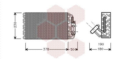Evaporator, air conditioning (3000V001)