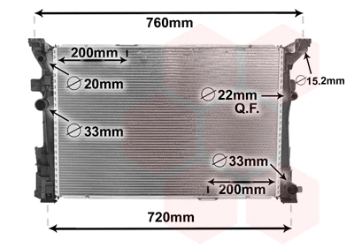 Radiator, engine cooling (30002653)