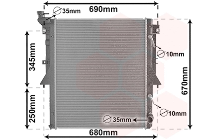Radiator, engine cooling (32012706)