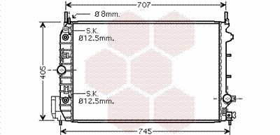 Radiator, engine cooling (37002388)