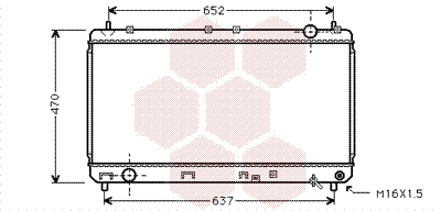 Radiator, engine cooling (53002247)