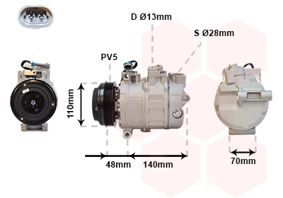 Compressor, air conditioning (3700K356)