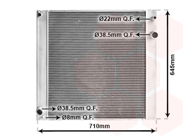Radiator, engine cooling (02002229)